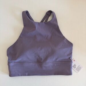 Lululemon Energy Bra High Neck Longline Tough Bra Lilac Purple NEW NWT